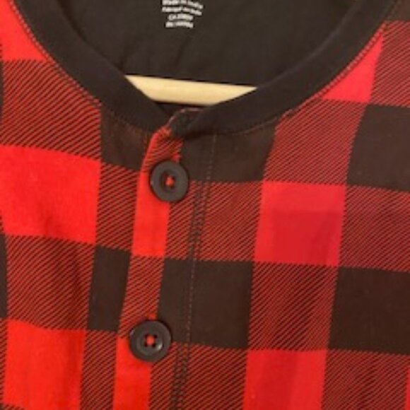 Clearout-LIke New Little Blue House by Hatley Union Suit Moose on Plaid sz S - Picture 8 of 11